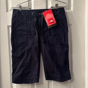The North Face Blue Bermuda Shorts with Drawstring Waist